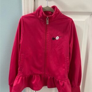 Nike Pink Jacket with Floral Accent